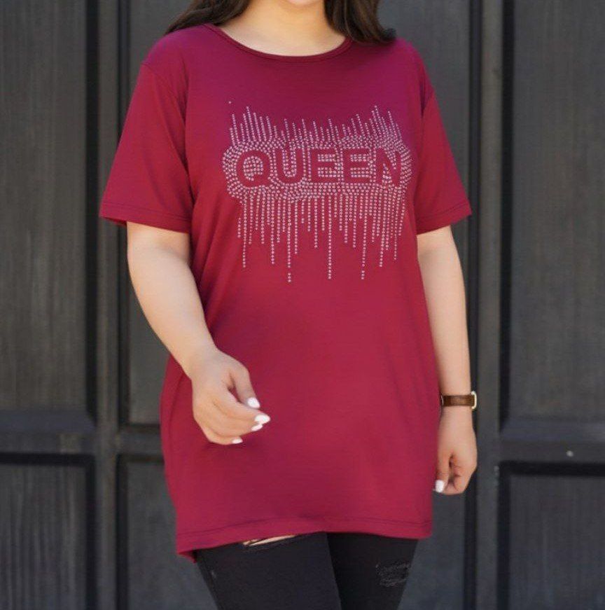 تیشرت نگینی queen تک